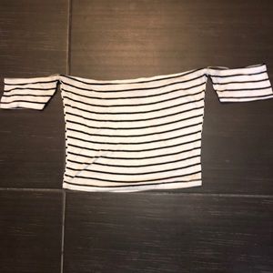 Off the shoulder crop top